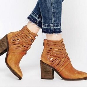 Free People Carrera Strappy Tan Booties Size
8 38